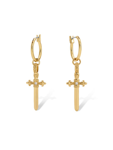 The Alexandra Hoop Earrings - Gold
